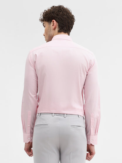 Pink Dobby Slim Fit Formal Shirt | JadeBlue