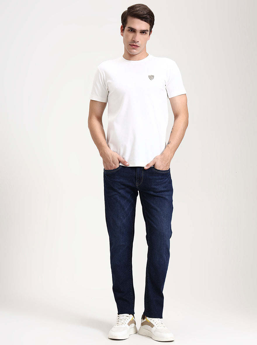 Dark Blue Washed Slim Fit Jeans | JadeBlue