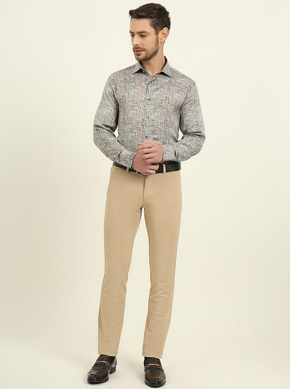 Pista Digital Printed Slim Fit Party Wear Shirt | JadeBlue Super Luxe