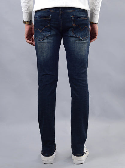 Tinted Blue Washed Slim Fit Jeans | JadeBlue
