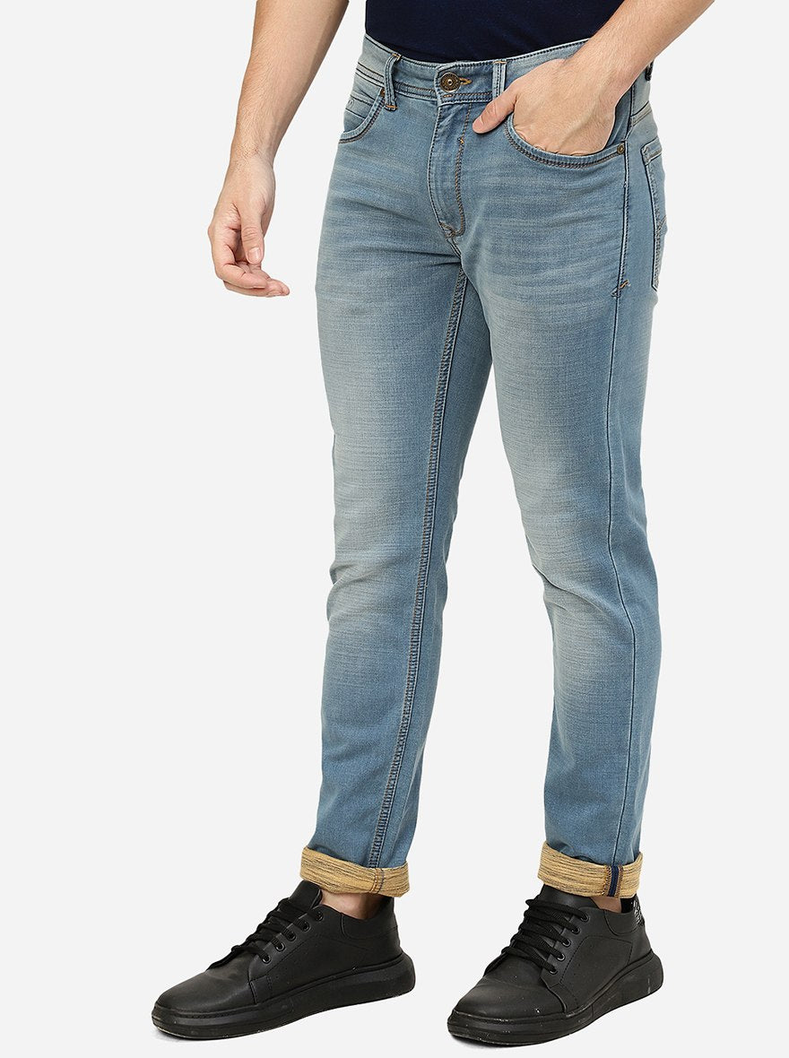 River Blue Washed Slim Fit Jeans | JadeBlue