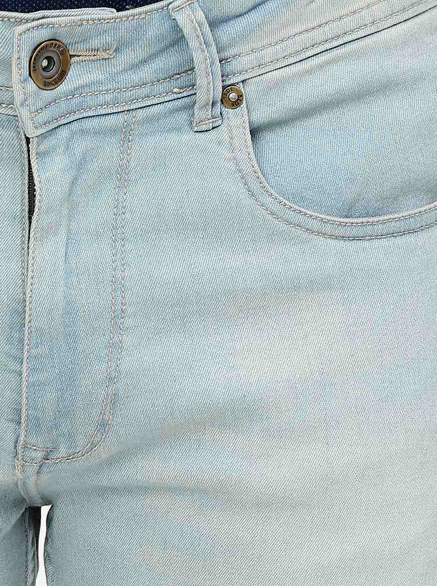 Ice Blue Washed Straight Fit Jeans | JadeBlue