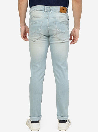 Ice Blue Washed Straight Fit Jeans | JadeBlue