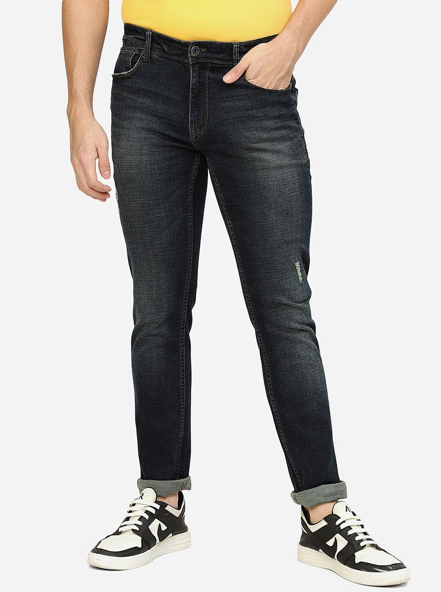 Billie Jeans - High Waisted Cotton Distressed Mom Denim Jeans in Black Wash  | Showpo USA