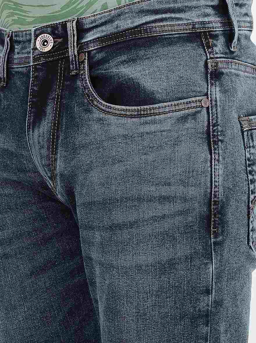 Blue Washed Slim Fit Jeans | JadeBlue