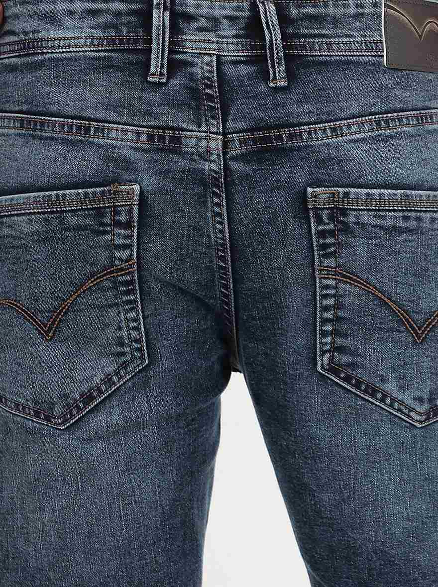 Blue Washed Slim Fit Jeans | JadeBlue