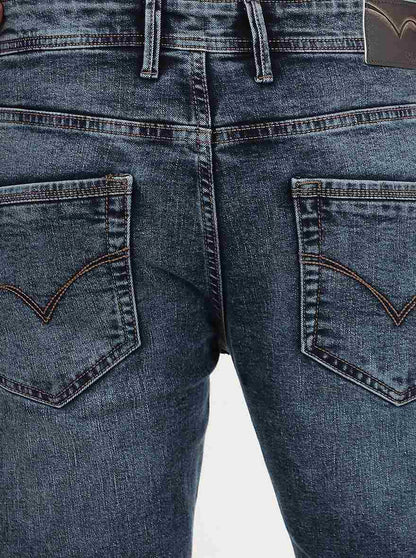 Blue Washed Slim Fit Jeans | JadeBlue