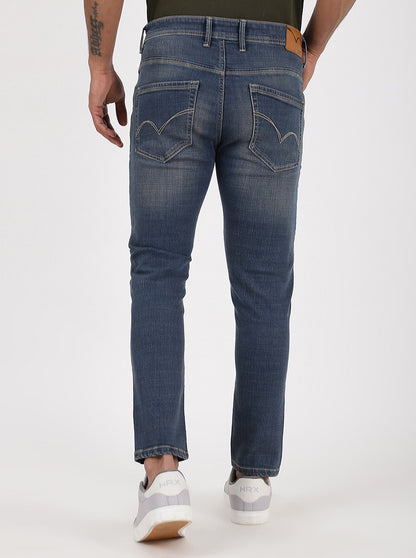 Blue Washed Rider Fit Jeans | JadeBlue
