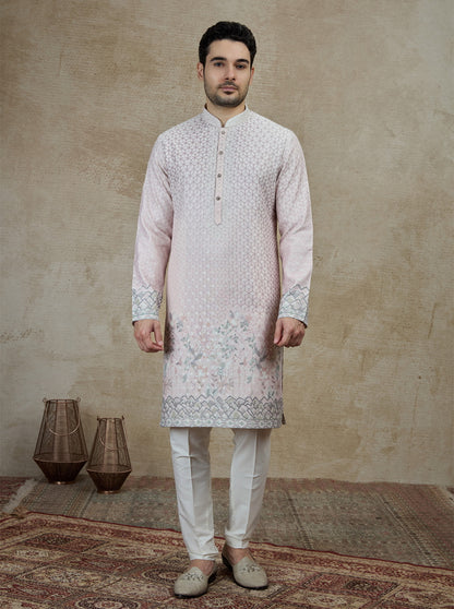 Purple Printed Kurta Pajama | Virasana