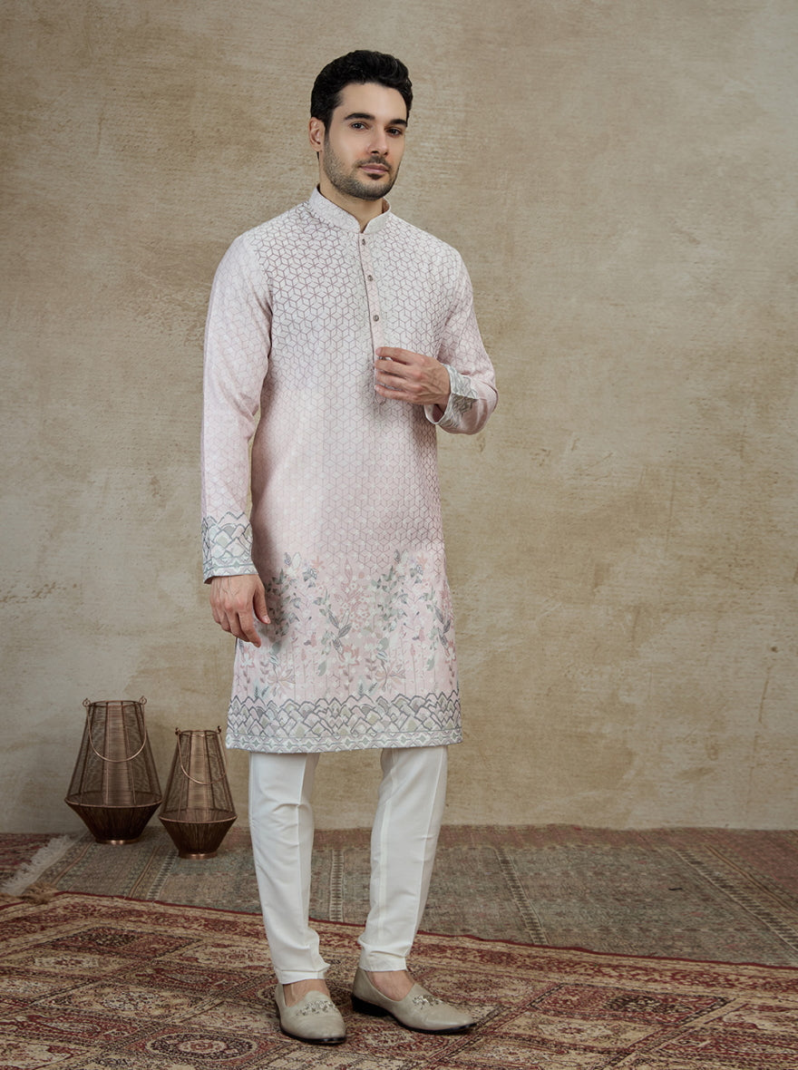 Purple Printed Kurta Pajama | Virasana