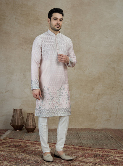 Purple Printed Kurta Pajama | Virasana