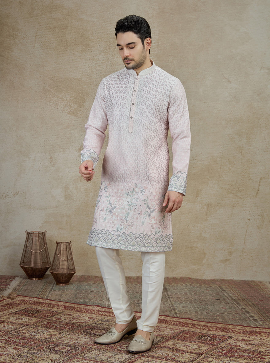 Purple Printed Kurta Pajama | Virasana