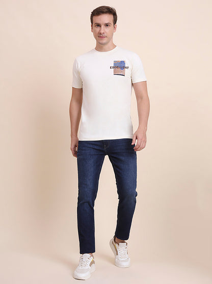 Denim Blue Washed Slim Fit Jeans | JadeBlue