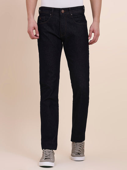 Raw Blue Solid Narrow Fit Jeans | Greenfibre