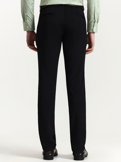 Black Checked Slim Fit Club Wear Trouser | Wyre