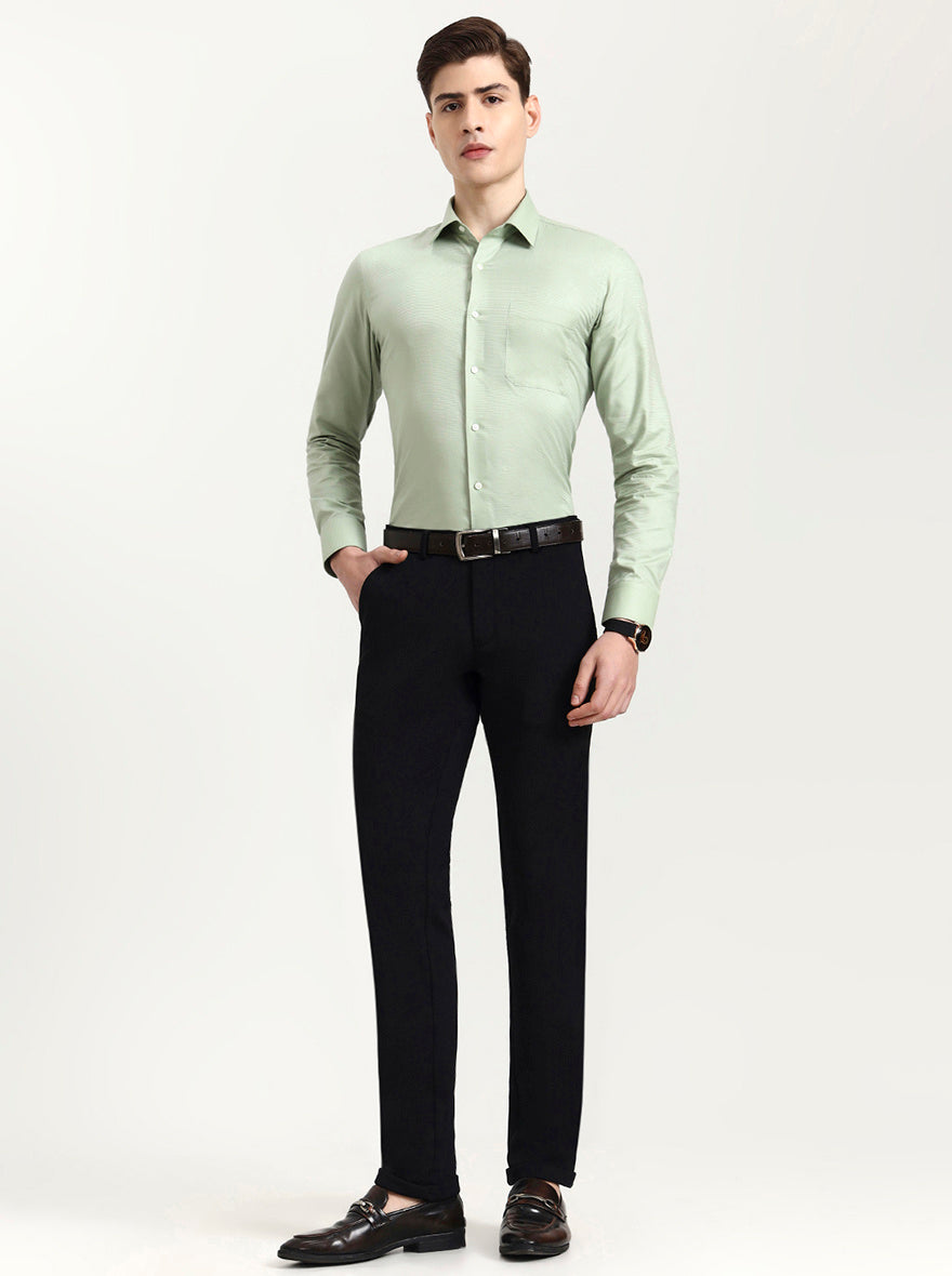Black Checked Slim Fit Club Wear Trouser | Wyre