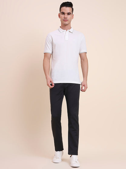 Dark Grey Solid Tailored Fit Jeans | Greenfibre