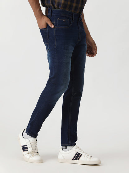 Indigo Blue Washed Urban Fit Jeans | Greenfibre