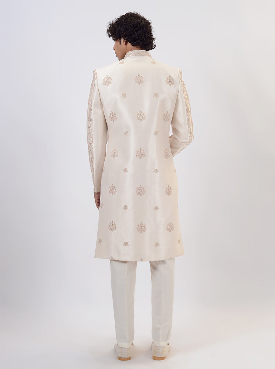 Cream Sherwani | JadeBlue