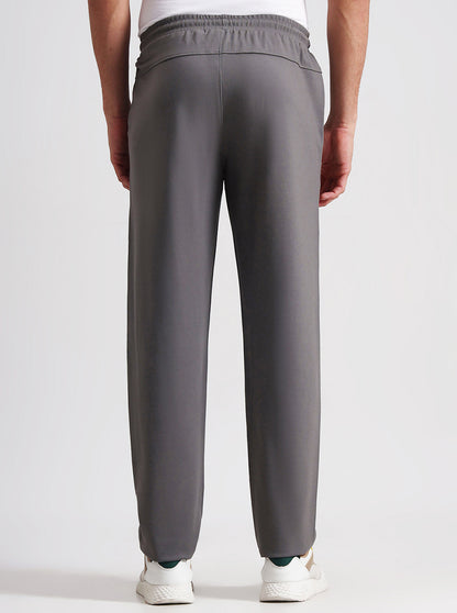 Grey Solid Slim Fit Track Pant | JadeBlue