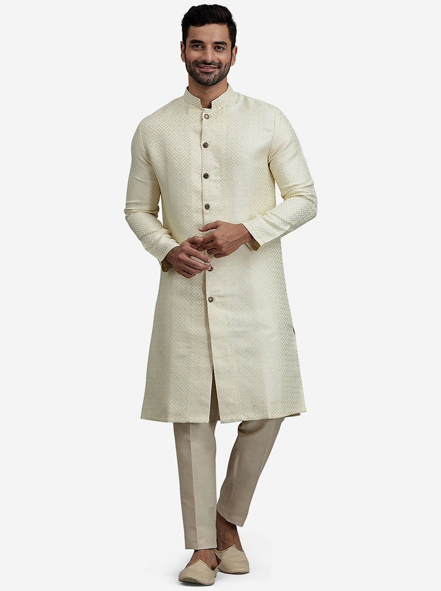 Buttery White Kurta | The Kurta Company