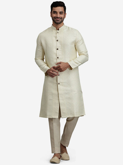 Buttery White Kurta | The Kurta Company