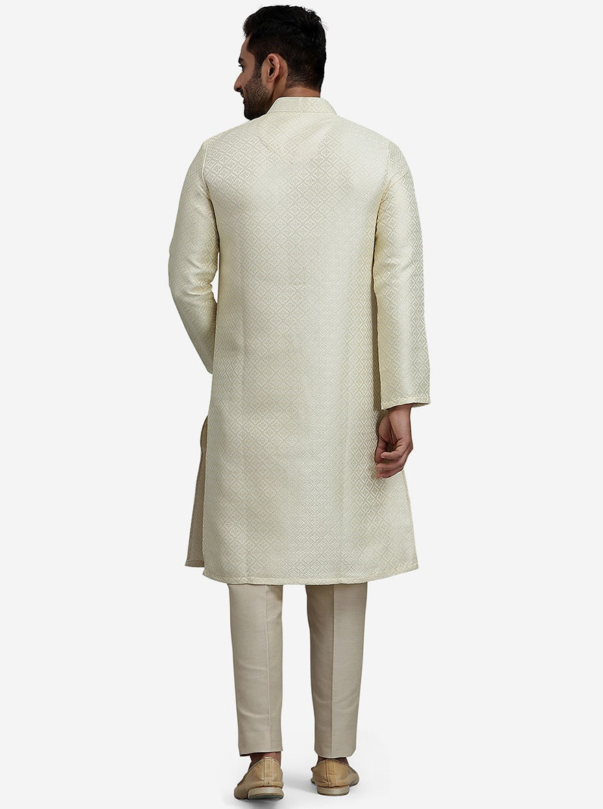 Buttery White Kurta | The Kurta Company