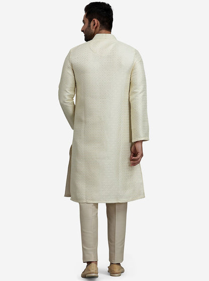 Buttery White Kurta | The Kurta Company