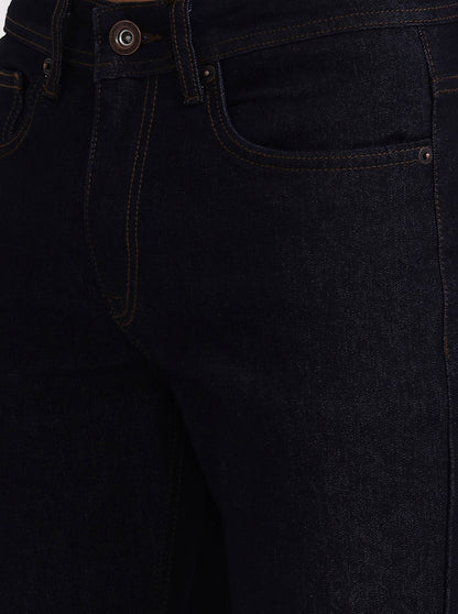 Raw Blue Washed Straight Fit Jeans | Greenfibre