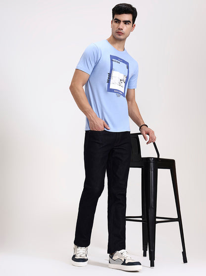 Raw Blue Washed Straight Fit Jeans | Greenfibre