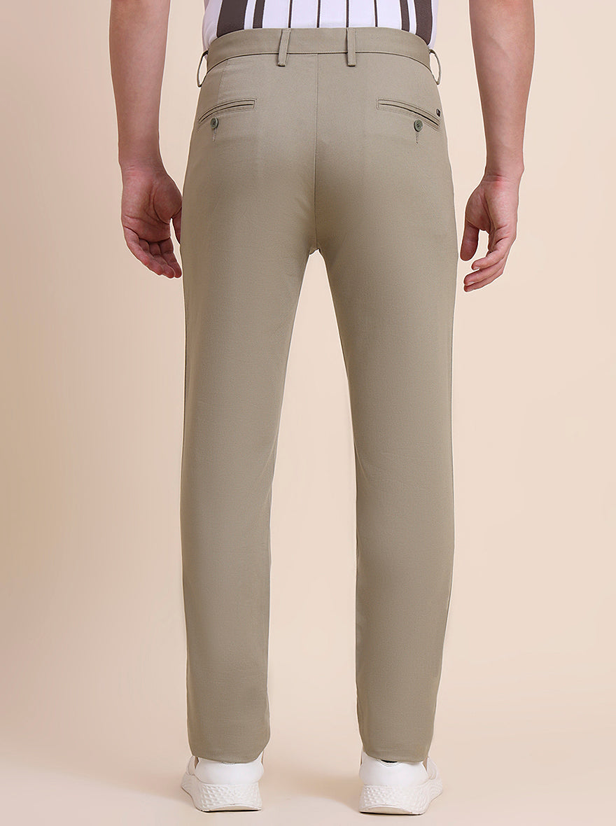 Pista Solid Uno Fit Casual Trouser | JadeBlue