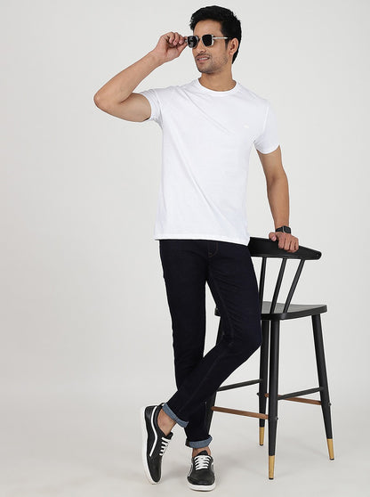 Navy Blue Washed Slim Fit Jeans | JadeBlue