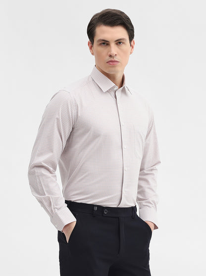 Dark Grey Solid Regular Fit Formal Shirt | JadeBlue