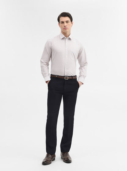 Dark Grey Solid Regular Fit Formal Shirt | JadeBlue