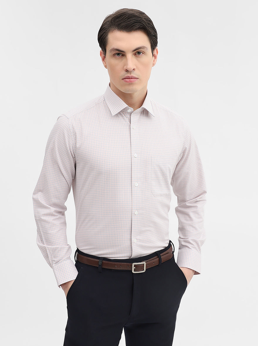 Dark Grey Solid Regular Fit Formal Shirt | JadeBlue