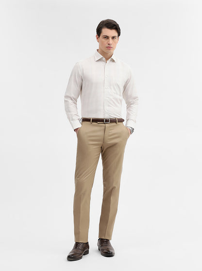 Fawn Checked Slim Fit Formal Shirt | Metal