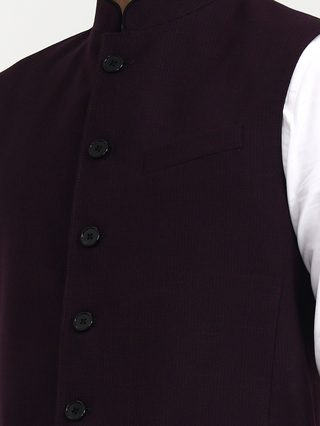 Wine Solid  Modi Jacket | JadeBlue