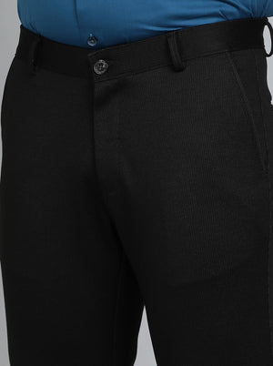 Brown Striped Slim Fit Club Wear Trouser | JB Studio