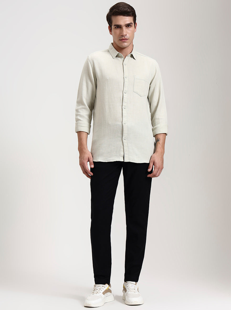 Black Solid Regular Fit Track Pant | JadeBlue
