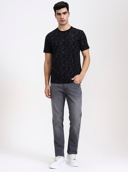 Mid Grey Washed Straight Fit Jeans | Greenfibre