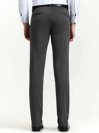 Dark Grey Checked Slim Fit Club Wear Trouser | Wyre