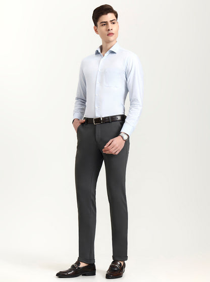 Dark Grey Checked Slim Fit Club Wear Trouser | Wyre