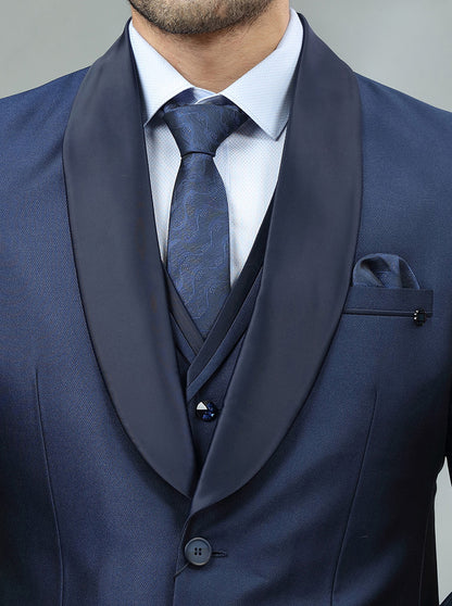Blue Solid Suit | JadeBlue