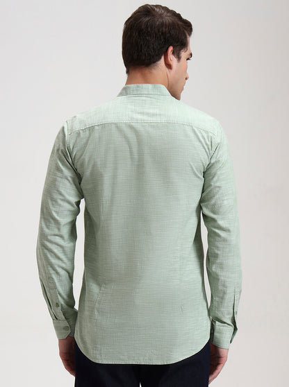Green Printed Slim Fit Short Kurta | JadeBlue