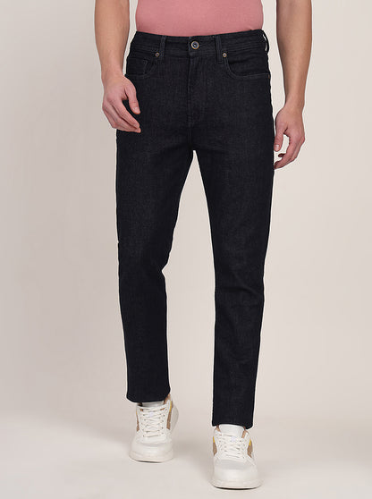 Raw Blue Washed Straight Fit Jeans | JadeBlue