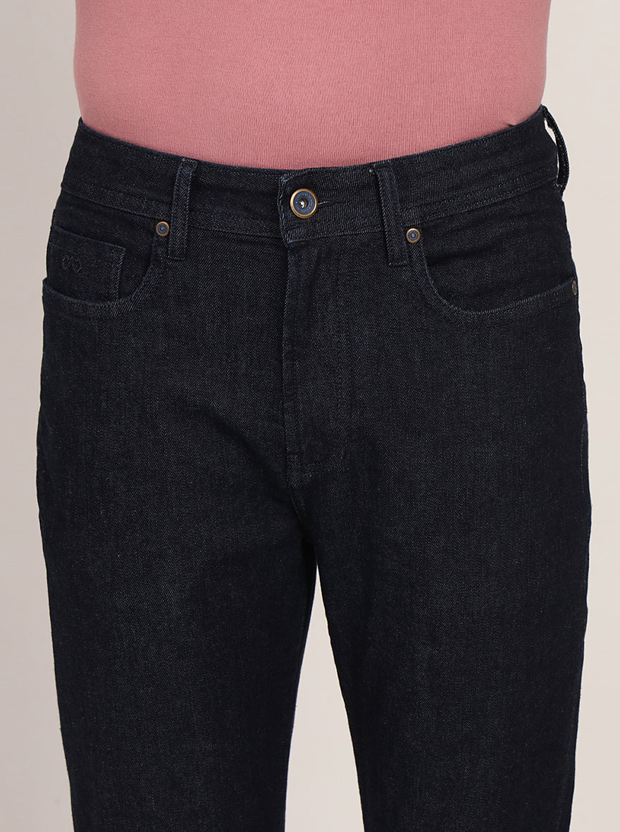 Raw Blue Washed Straight Fit Jeans | JadeBlue