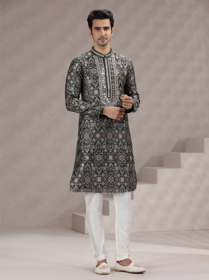 Mehendi Printed Kurta Pajama | TULA