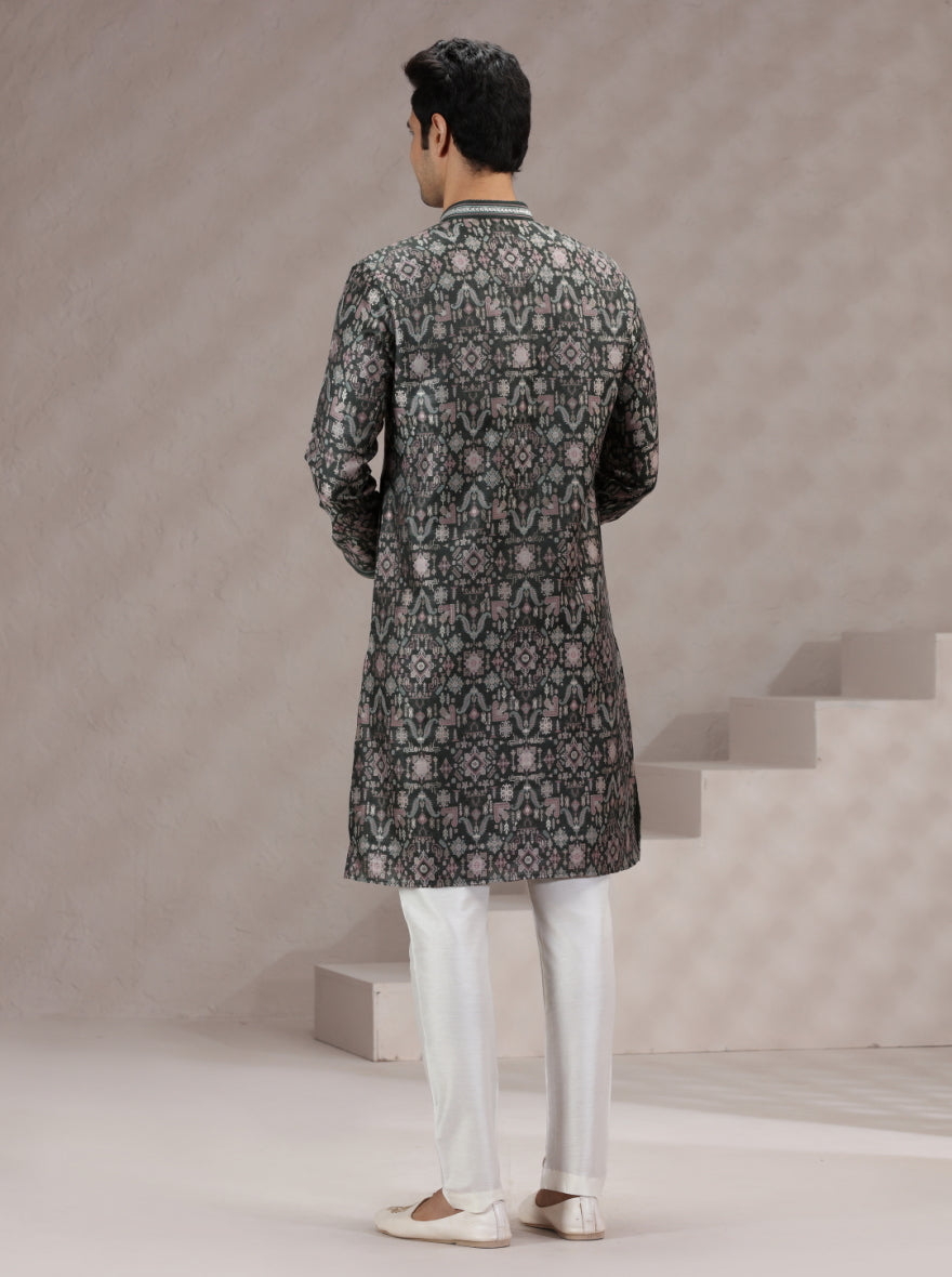 Mehendi Printed Kurta Pajama | TULA