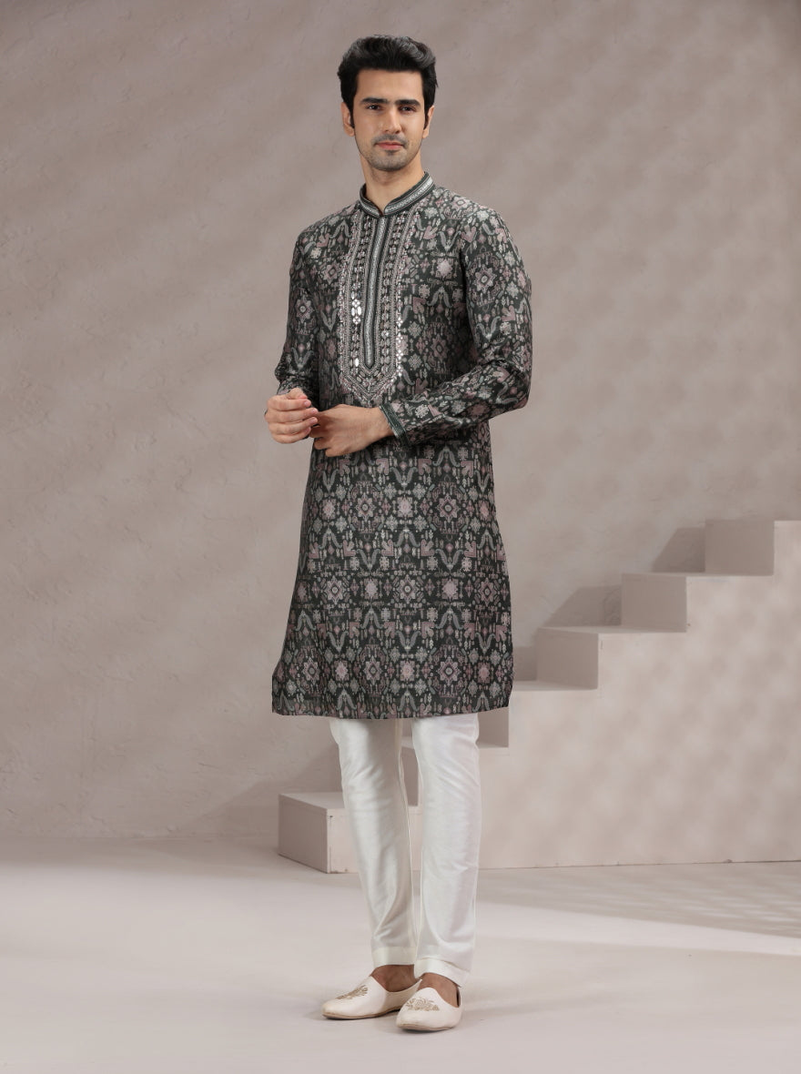Mehendi Printed Kurta Pajama | TULA