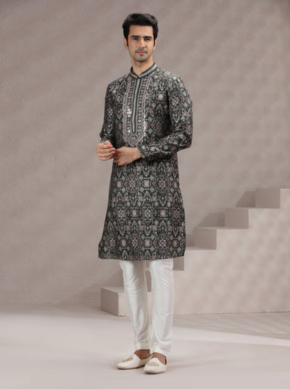Mehendi Printed Kurta Pajama | TULA